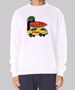 Summers Surfer Boy Pizza Hoodie