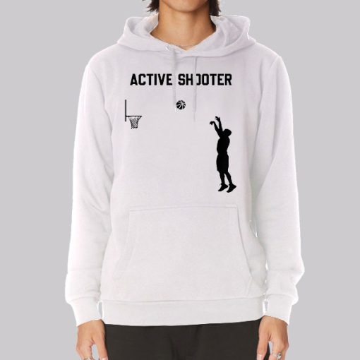 Support Basketball Active Shooter Hoodie