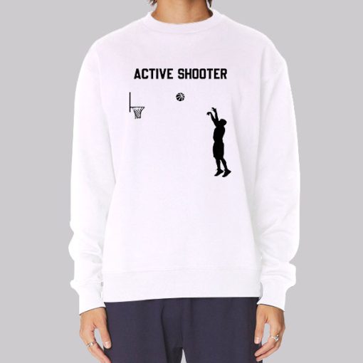 Support Basketball Active Shooter Hoodie