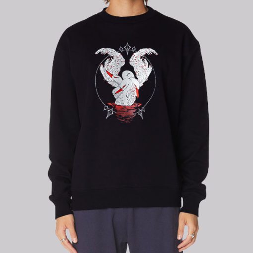 Swan 39daph Merch Back Printed Hoodie