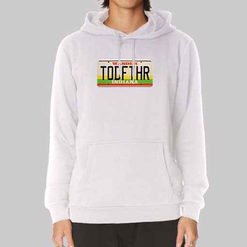 TODFTHR License Plate Hawkins Wander Stranger Things Hoodie