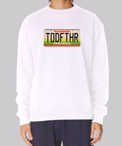 TODFTHR License Plate Hawkins Wander Stranger Things Hoodie