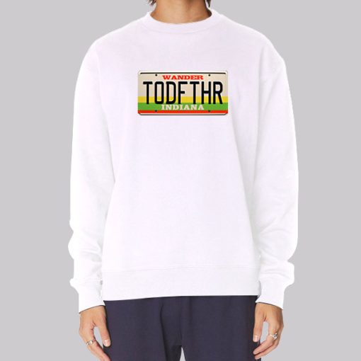 TODFTHR License Plate Hawkins Wander Stranger Things Hoodie