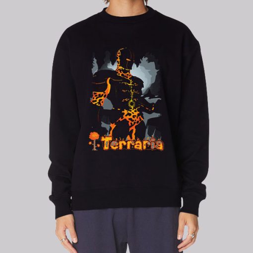 Terraria Logo Molten Armor Hoodie