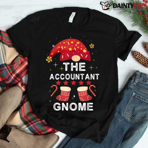 The Accountant Gnome Christmas Plaid Matching Family Pajama Shirt