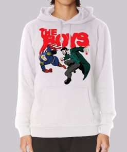 The Boys Billy Butcher vs Homelander Hoodie The Boys Billy Butcher vs Homelander Hoodie