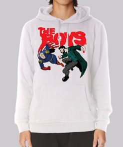 The Boys Billy Butcher vs Homelander Hoodie 4