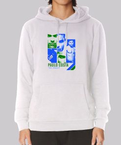 The Eraser College Paulo Costa Hoodie White The Eraser College Paulo Costa Hoodie White