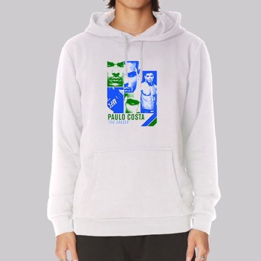 The Eraser College Paulo Costa Hoodie White