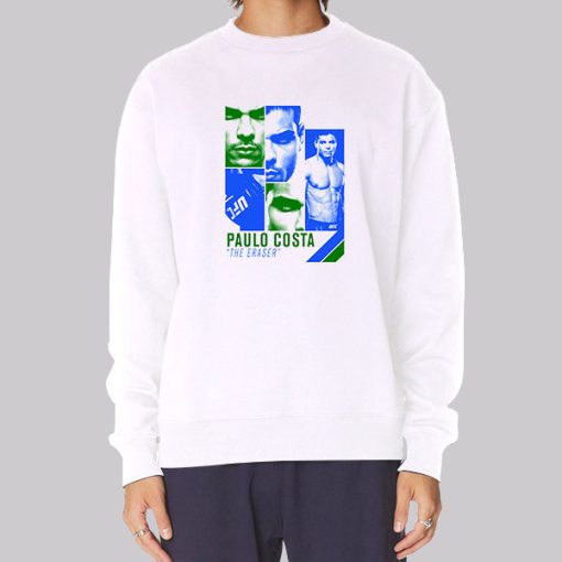 The Eraser College Paulo Costa Hoodie White