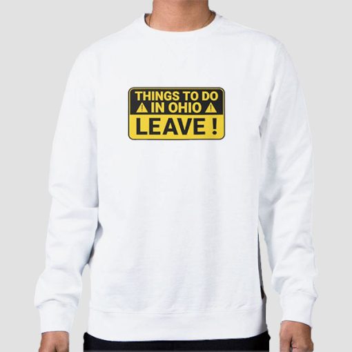 Things to Do in Ohio Leave Hoodie