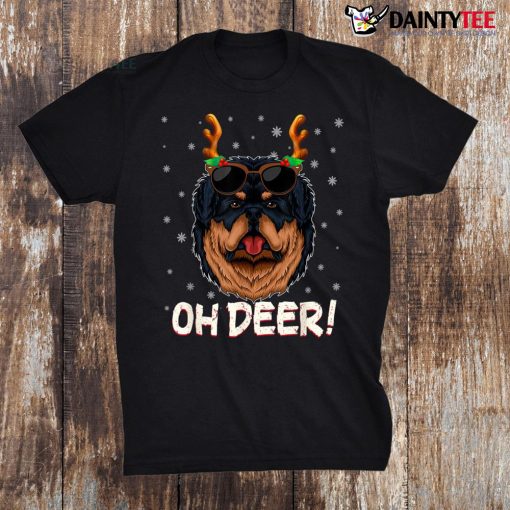 Tibetan Mastiff Oh Deer Dog Lover Gifts Woman Christmas Shirt