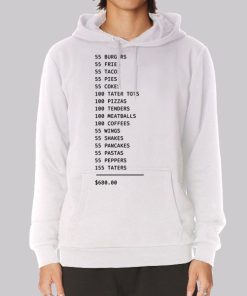 Tim Robinson 55 BURGERS 55 Fries Hoodie Tim Robinson 55 BURGERS 55 Fries Hoodie