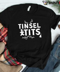 Tinsel Tits And Jingle Balls Funny Matching Christmas Couple Shirt