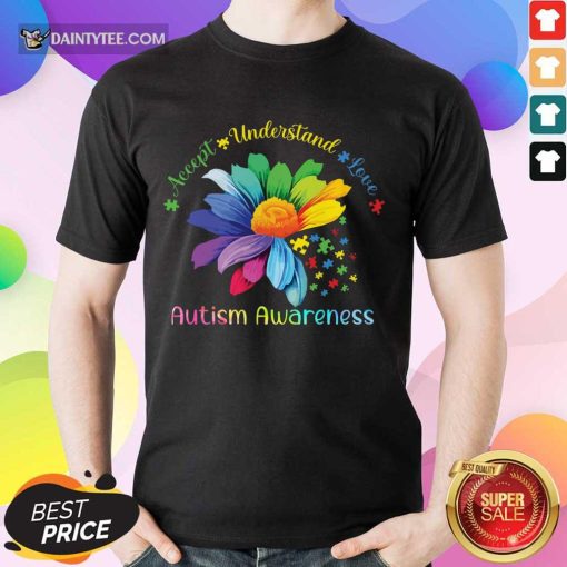 Top Accept Understand Love Autism Awareness Shirt