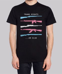 Trans Right or Else Trans Gun Hoodie 3