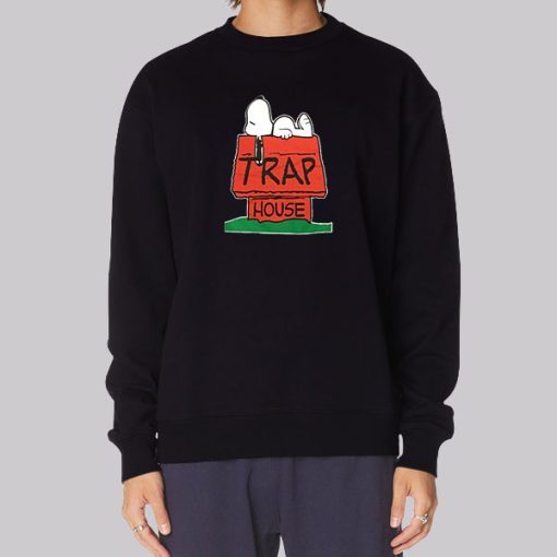 Trap House Logo Snoopy Parody Hoodie