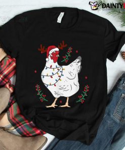 Ugly Chicken Christmas Lights Pajamas Shirt