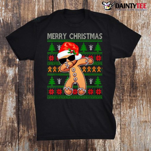 Ugly Merry Gifts Woman Christmas Dabbing Ginger Santa Xmas Shirt