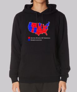 United States 2016 Election Map Hoodie United States 2016 Election Map Hoodie