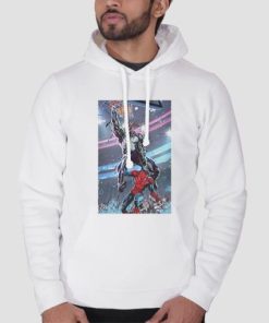 Venom Dunking on Spider Man Poster Hoodie 3 Venom Dunking on Spider Man Poster Hoodie 4