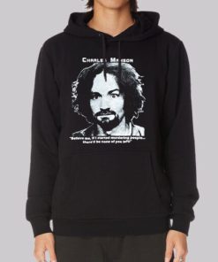 Vintage 2000s Quotes Charles Manson Hoodie 4