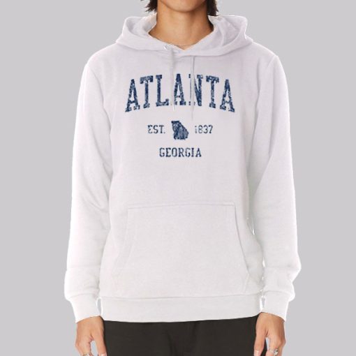 Vintage 80s Georgia Atlanta Hoodie