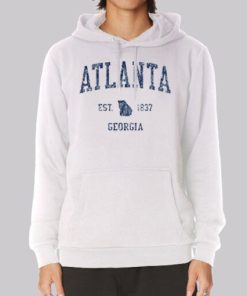 Vintage 80s Georgia Atlanta Hoodie 3 Vintage 80s Georgia Atlanta Hoodie 4
