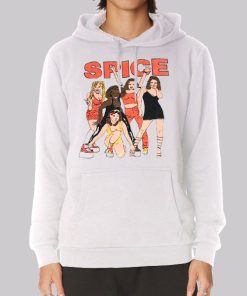 Vintage 90s Cartoon Spice Girls Hoodie Vintage 90s Cartoon Spice Girls Hoodie