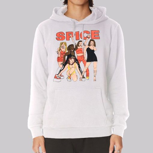 Vintage 90s Cartoon Spice Girls Hoodie