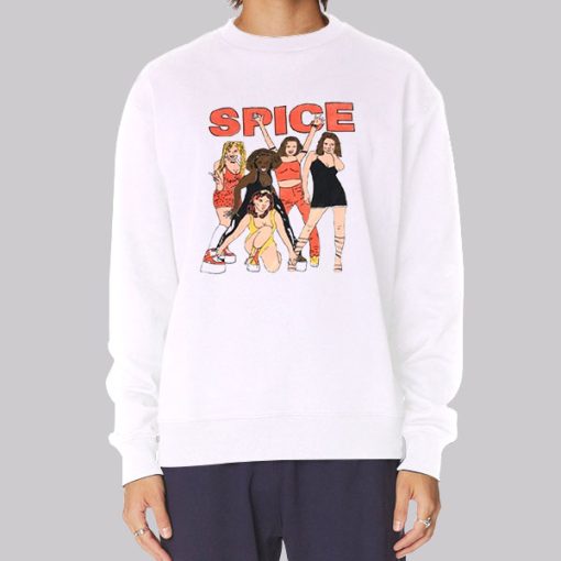 Vintage 90s Cartoon Spice Girls Hoodie