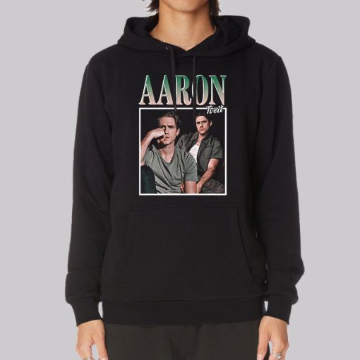 Vintage Actor Aaron Tveit Merch Hoodie