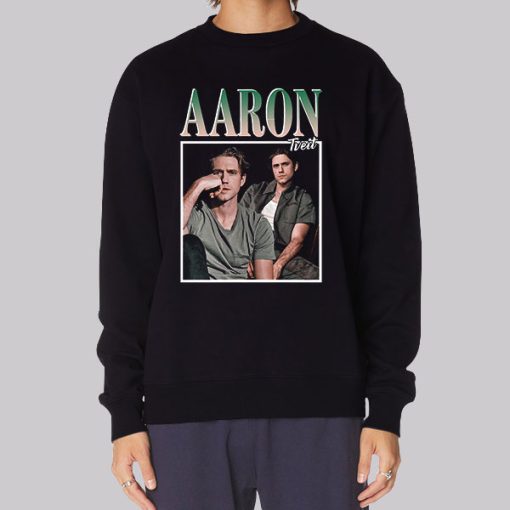 Vintage Actor Aaron Tveit Merch Hoodie