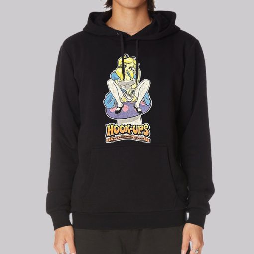 Vintage Alice in Wonderland Hookups Hoodie