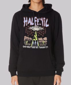 Vintage Alien Half Evil Hoodie