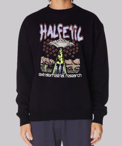 Vintage Alien Half Evil Hoodie