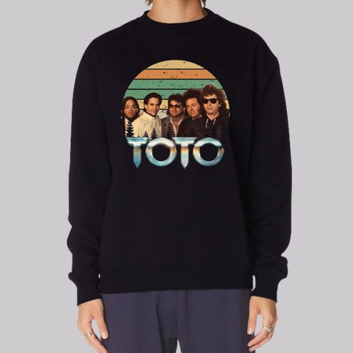 Vintage American Toto 80s Rock Hoodie