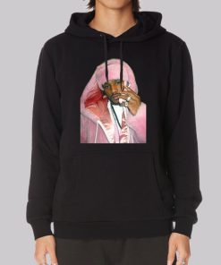 Vintage Cam Ron Pink Fur Hip Hop Hoodie