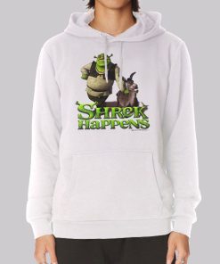 Vintage Cartoon Donkey and Shrek Hoodie Vintage Cartoon Donkey and Shrek Hoodie