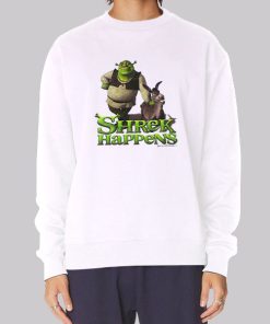 Vintage Cartoon Donkey and Shrek Hoodie
