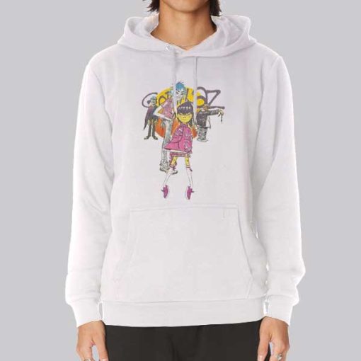 Vintage Cartoon Zombie Gorillaz Hoodie