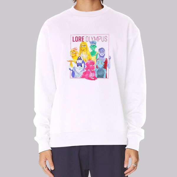 Vintage Colorful Lore Olympus Merch Hoodie
