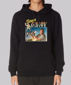 Vintage Crocodile Hunter Crikey TV Show Steve Irwin Hoodie 4