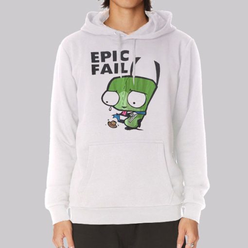 Vintage Epic Fail Invader Zim Hoodie