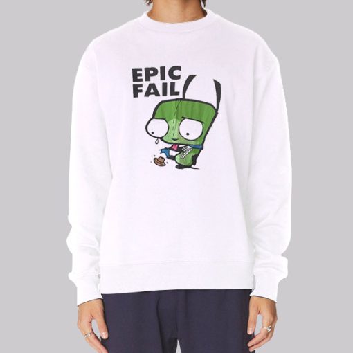 Vintage Epic Fail Invader Zim Hoodie