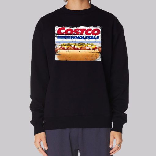 Vintage Fast Food Costco Hotdog Hoodie