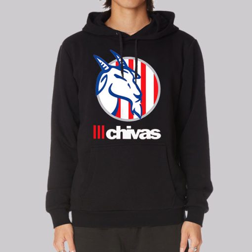 Vintage Flag Chivas Goat Logo T Shirt Hoodie