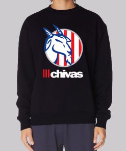 Vintage Flag Chivas Goat Logo T Shirt Hoodie