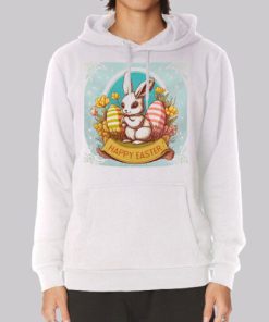 Vintage Floral Bunny Happy Easter Hoodie 3 Vintage Floral Bunny Happy Easter Hoodie 4