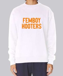 Vintage Font Femboy Hooters Hoodie